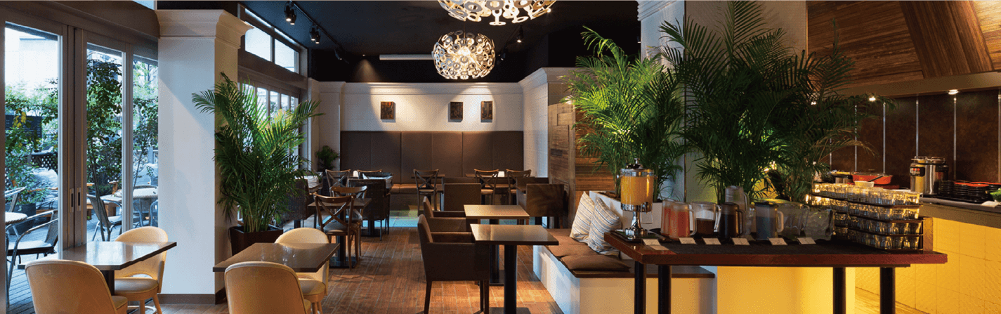 inside of restaurant